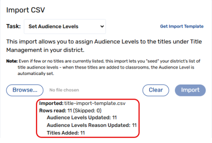 Set Audience Levels drop-down with the number of audience levels updated highlighted.