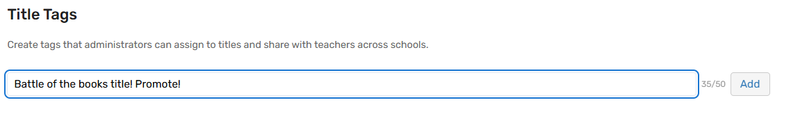 Title Tags setting.
