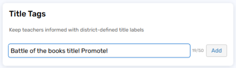Title Tags setting.